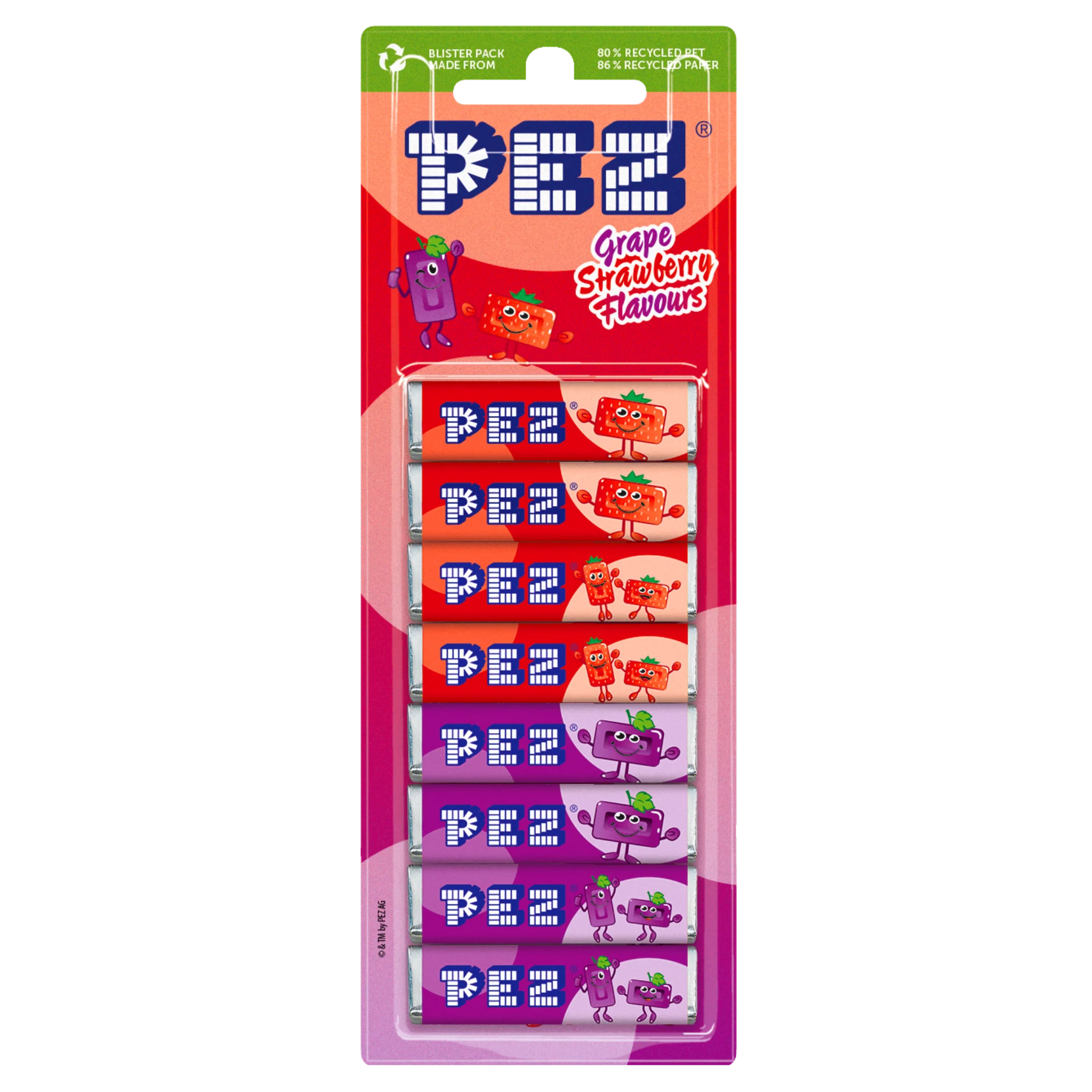 PEZ Bonbons Traube-Erdbeere