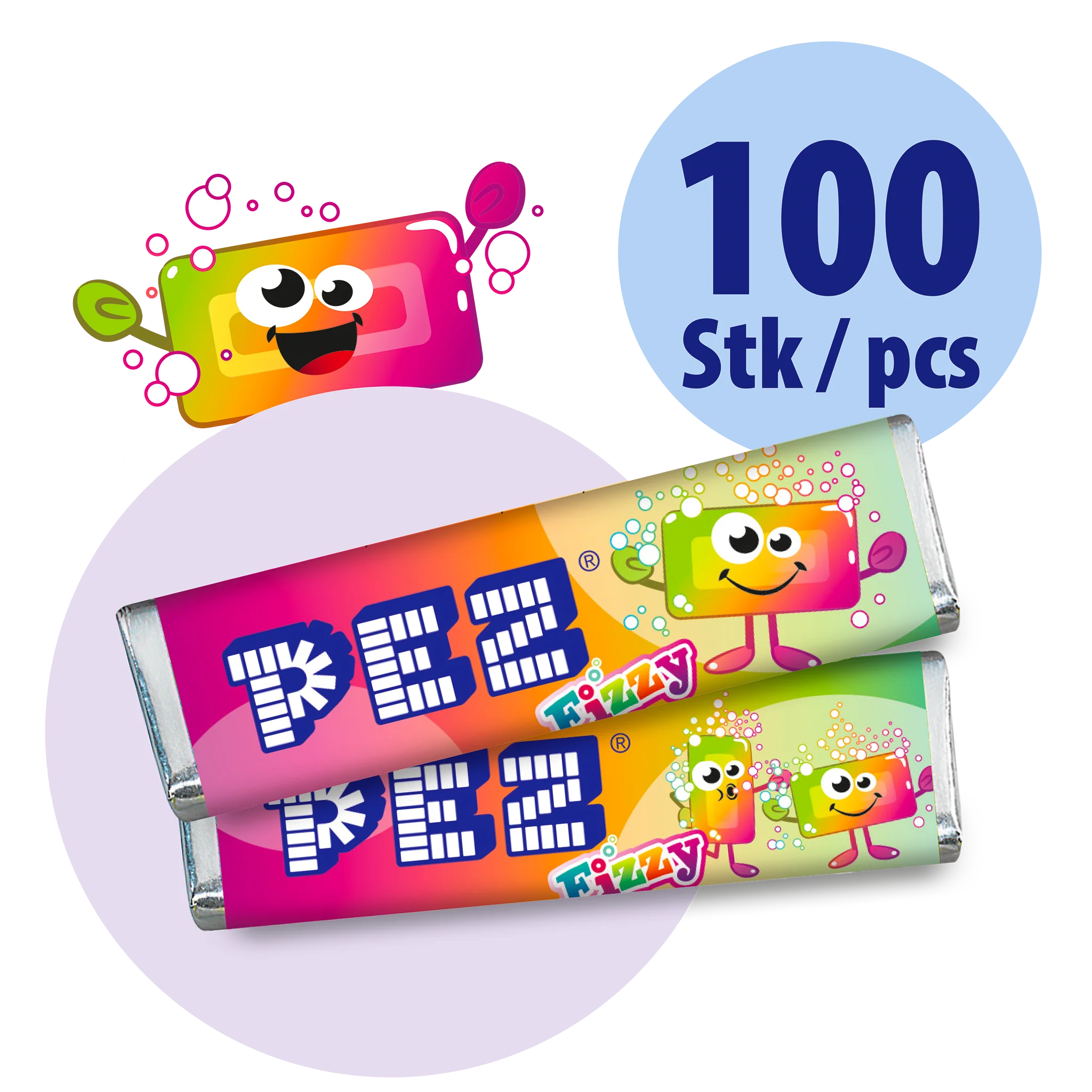 PEZ Bonbons Fizzy Großpackung (100 Stk.)