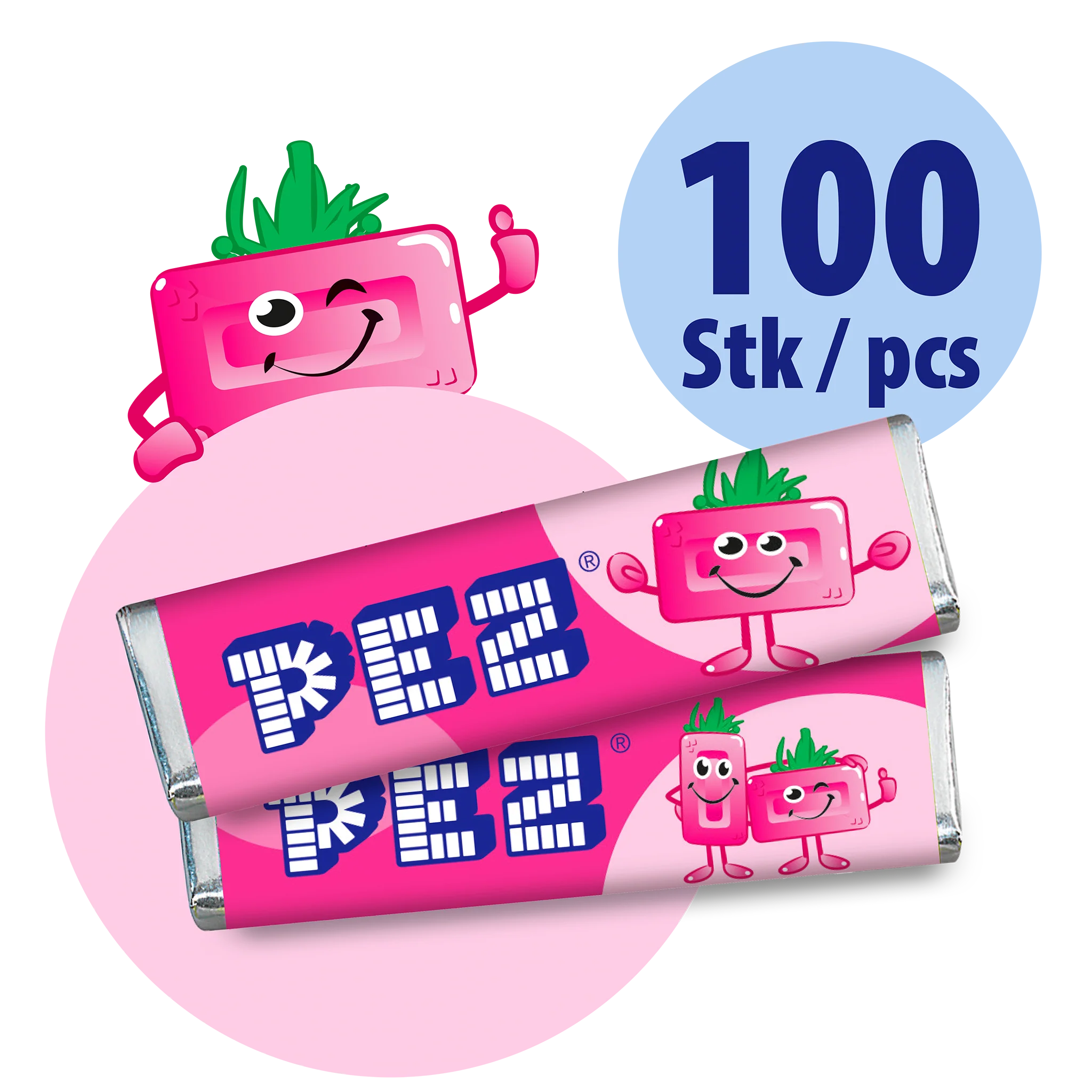 PEZ Bonbons Himbeere Großpackung (100 Stk.)