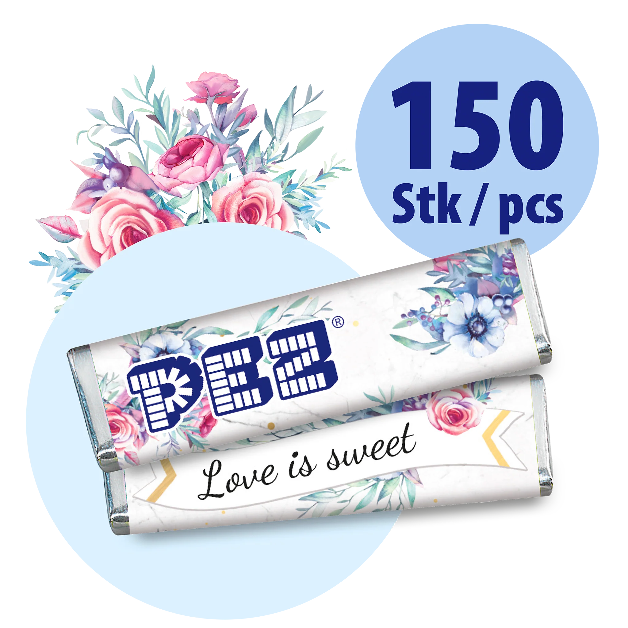 PEZ Bonbons "Love is sweet" (150 Stk. Vorteilspackung)