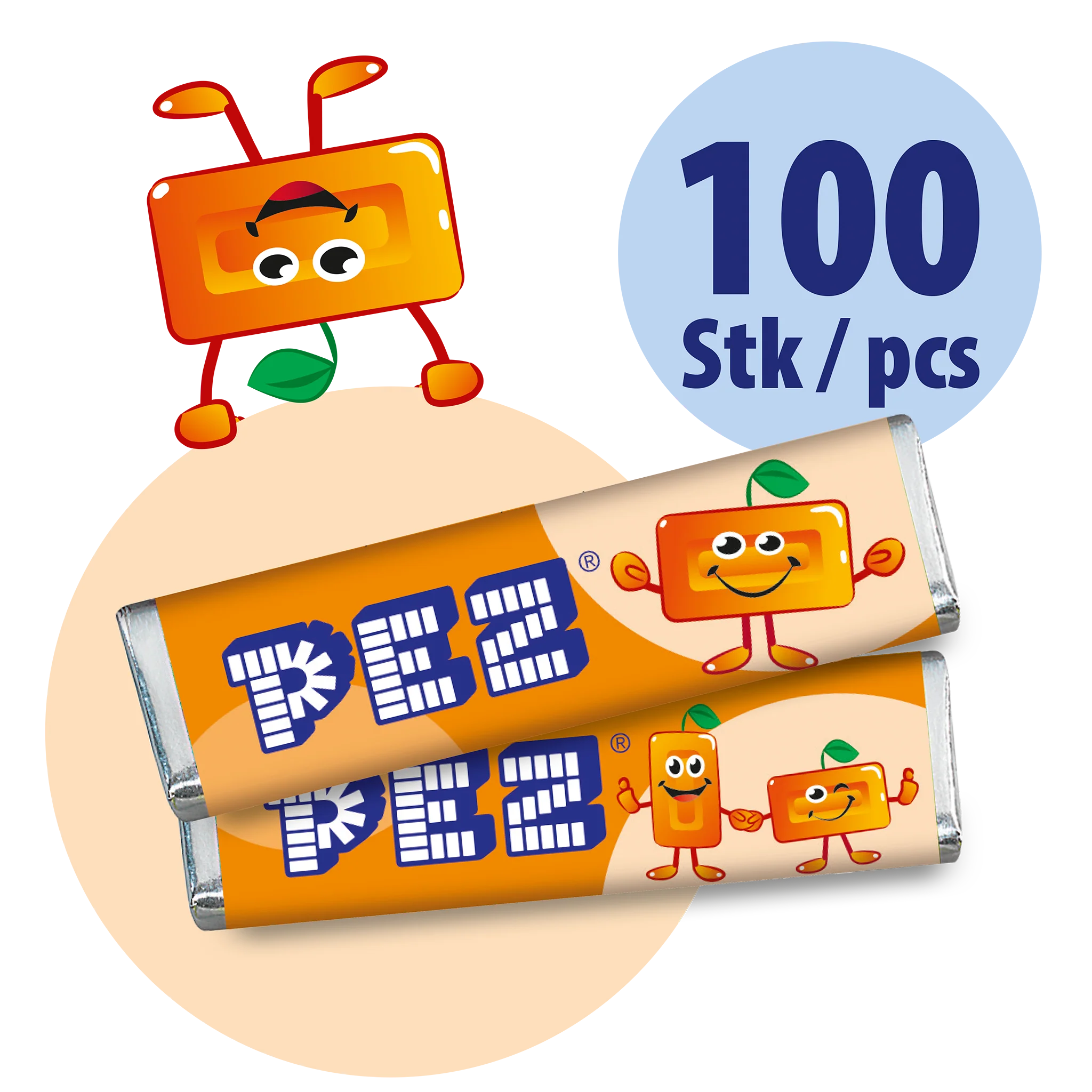 PEZ Bonbons Orange Großpackung (100 Stk.)