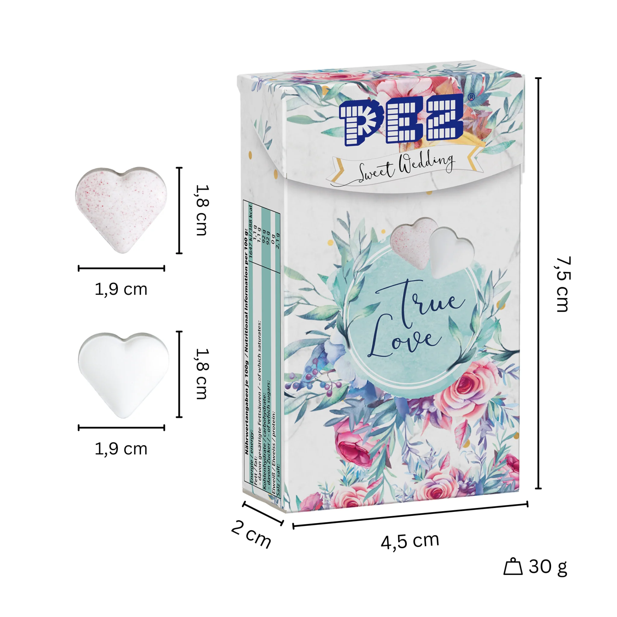 PEZ Fizzy-Brauseherzen im Hochzeitsdesign - Image 2